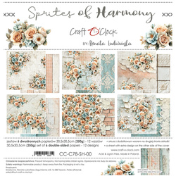 Set of scrapbooking papers 30x30 - Craft o'clock - Sprites of Harmony