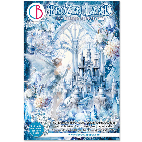 Set of scrapbooking papers A4 - Junk Journal &amp; Ephemera Book - Ciao Bella - Frozen Land