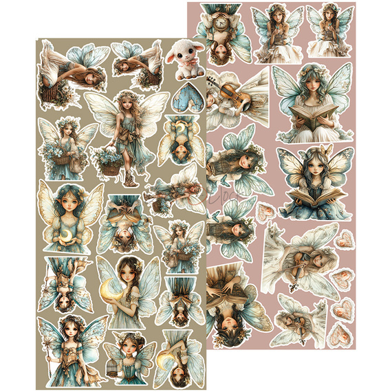 Scrapbooking paper 15x30 - Craft o'clock - Sprites of Harmony - Extras set - Sprites 