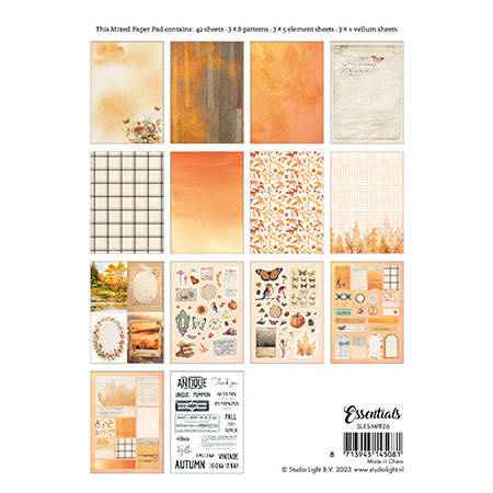 Scrapbooking Craft Papier Set and A5 elements - Fall into autumn