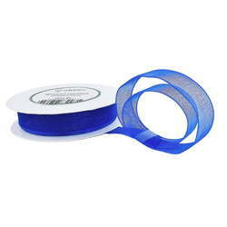 Ribbon / ribbon organza blue 12mm x 23m