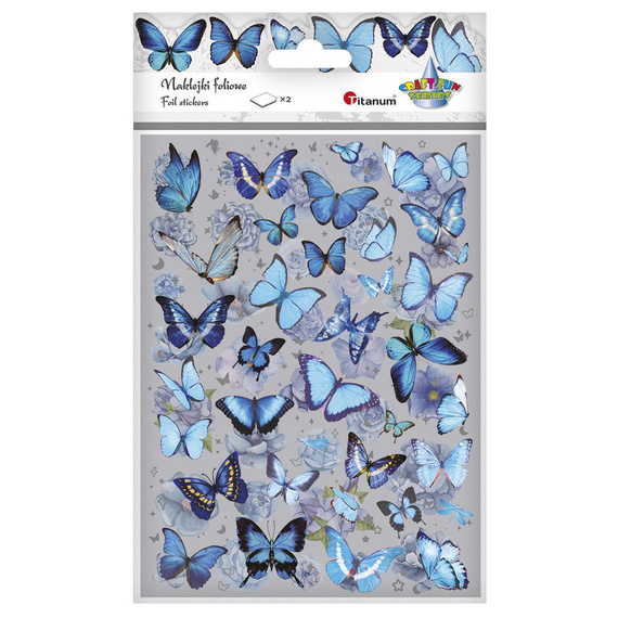 Stickers foil - Blue butterflies