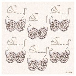 Chipboard retro stroller