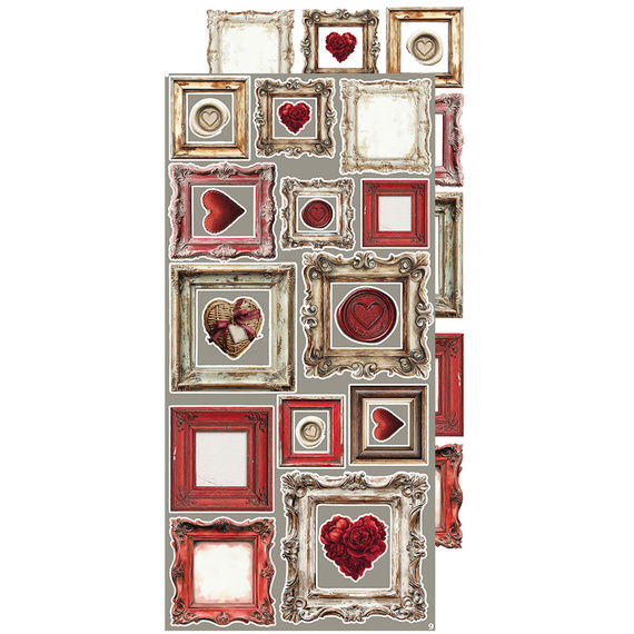 Time scrapbooking accessories set - Craft o'clock - Plum & Caramel - MIX