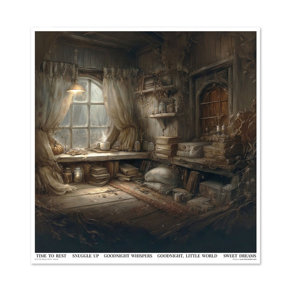Set of scrapbooking papers 30x30 - Mouse World - Interior - Itd Collection