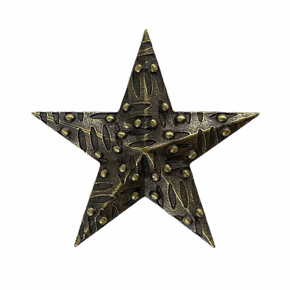 Electroplated metal ornament - Star 1.1