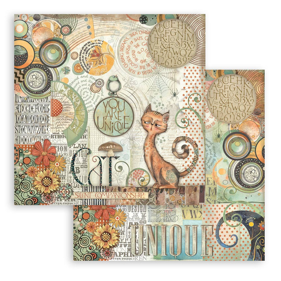Set of scrapbooking papers 30x30 - Furry Friends - Stamperia