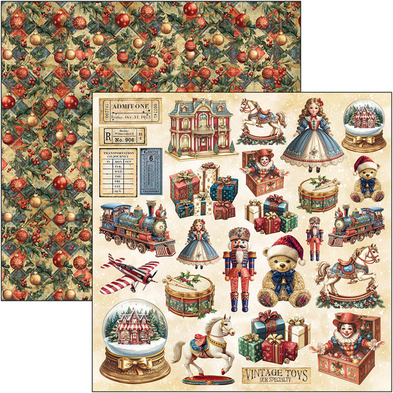 30x30cm paper set - Patterns Pad - Ciao Bella - Toy Shop