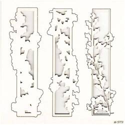 Chipboard Die Cut Christmas by the fire border 3D - Scrapiniec