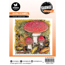 Transparent stamp - StudioLight - Forrest Mushrooms Grunge collection toadstools