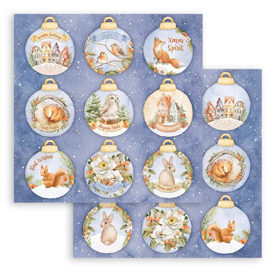 Scrapbooking Craft Papier Set for scrapbooking 30x30 - Stamperia - Winter Valley