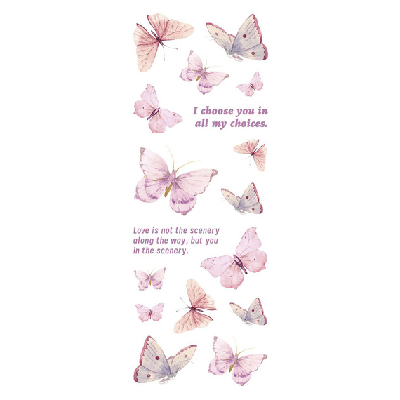 Stickers foil - Colorful butterflies