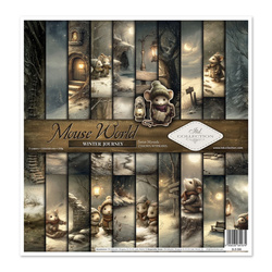 Set of scrapbooking papers 30x30 -  Mouse World - Winter Journey - Itd Collection
