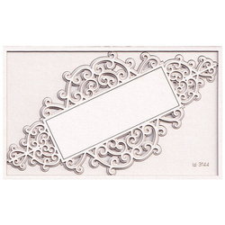 Chipboard Die Cut 2-layer frame sign 02 - Idea d'oro SC