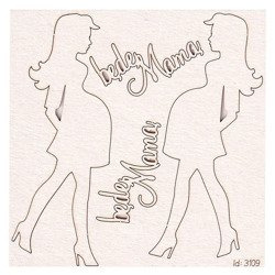 Chipboard Silhouette of the future mother/pregnant woman - Babyland