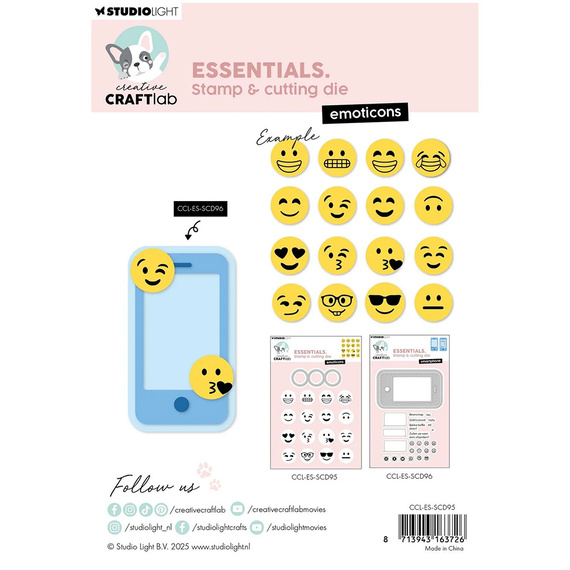 Cutting Die and stamp - StudioLight - Die Emoticons